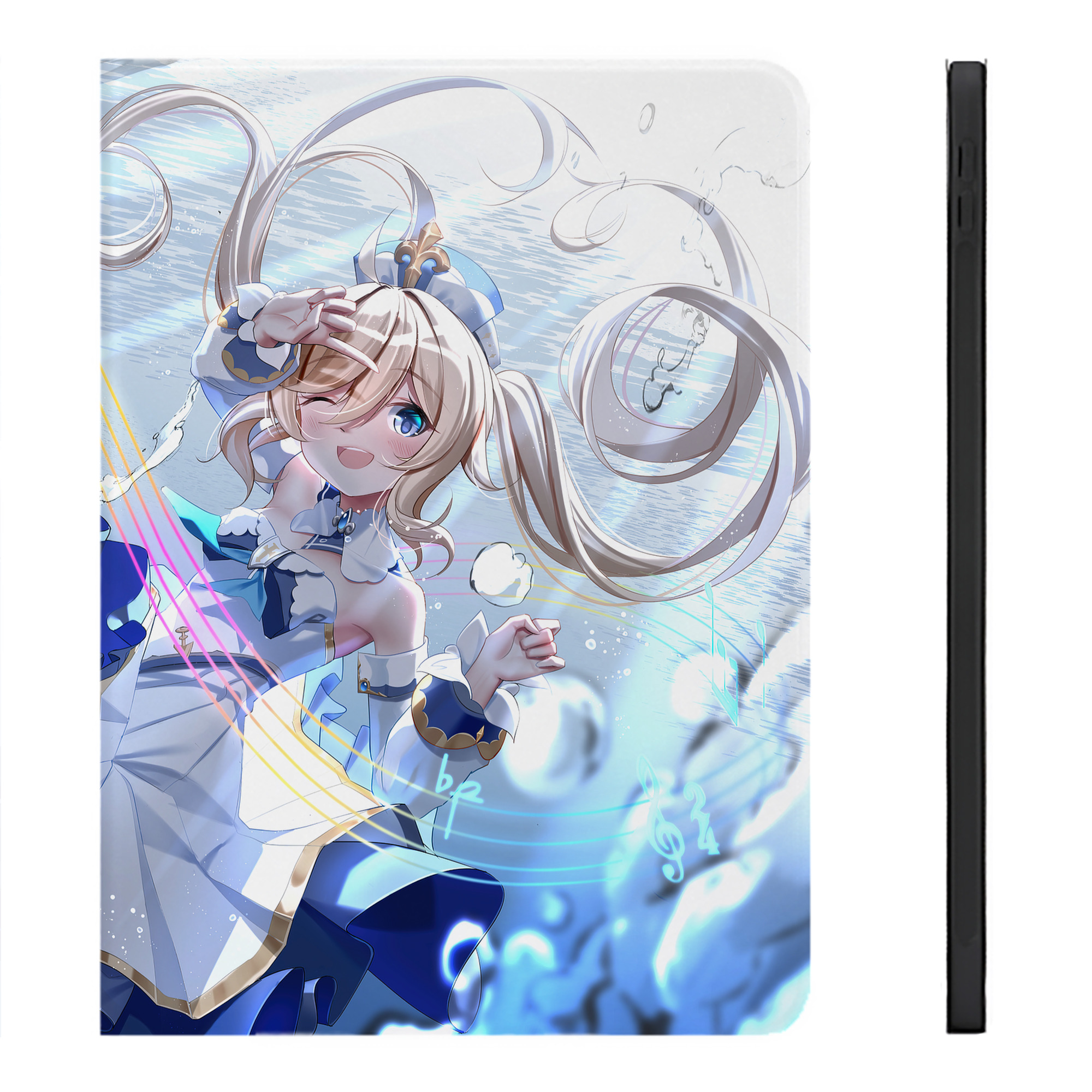 げんし神 genshin IPadケース ペンホルダー付き ブックスタイルデザイン